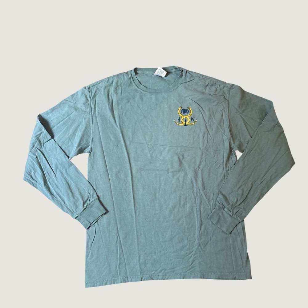Comfort Wash High Water Festival 2023 T-Shirt Mens Green Long Sleeve SIZE L